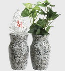 Vase V48 and lantern L18 