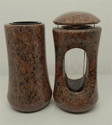 Hřbitovní komplet - lampa + váza AK278 světlá Aruba- doprodej