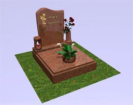Model urnového hrobu z Multicoloru