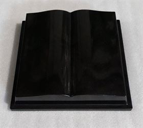 Žulová kniha s obálkou 25x25 cm, černá žula